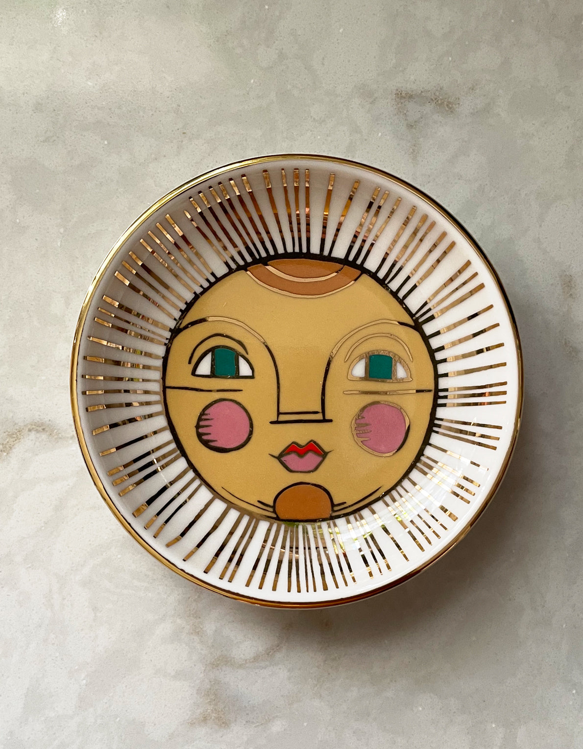 Porcelain Trinket Dish | Sun