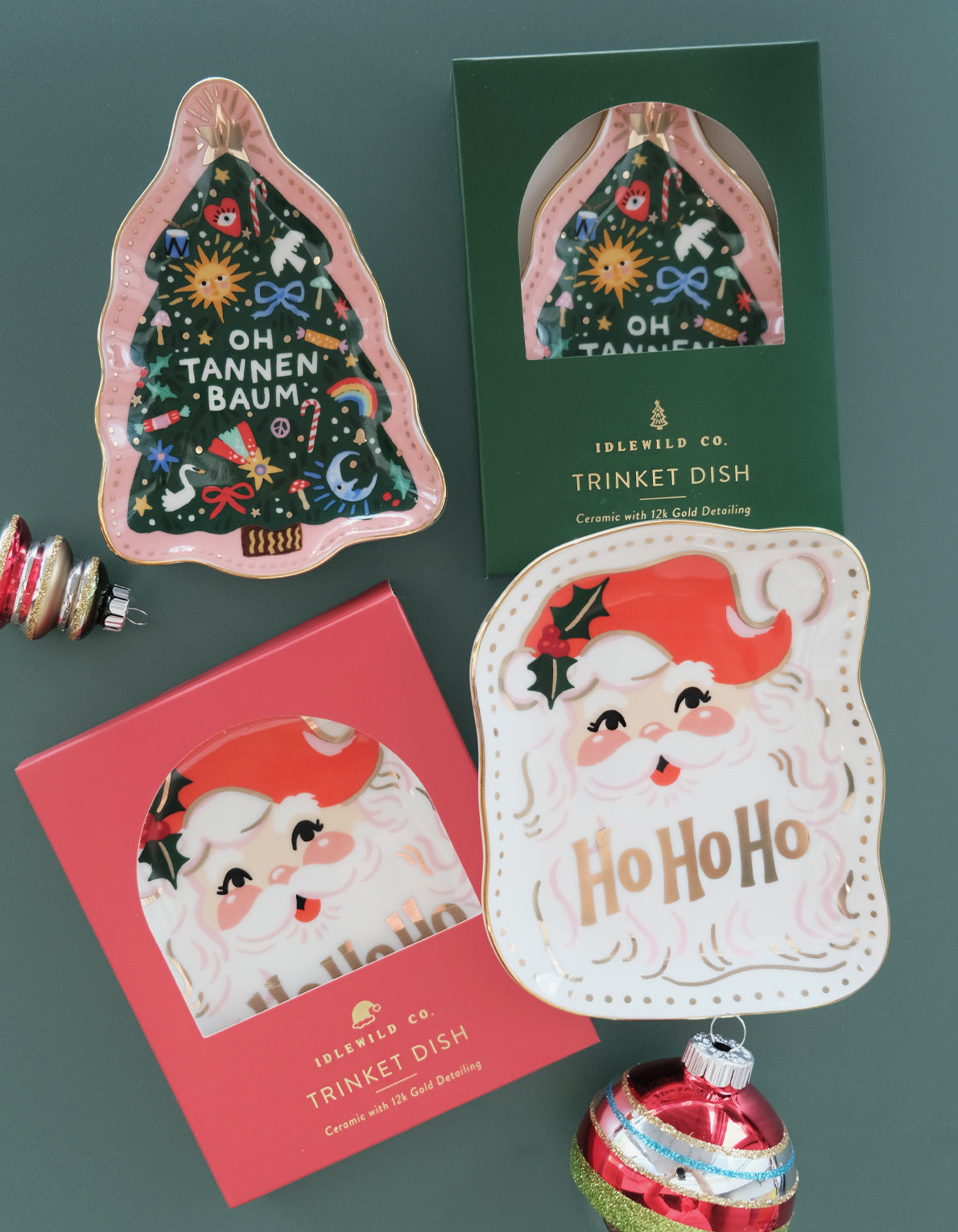 Christmas Porcelain Trinket Tray | Oh Tannenbaum