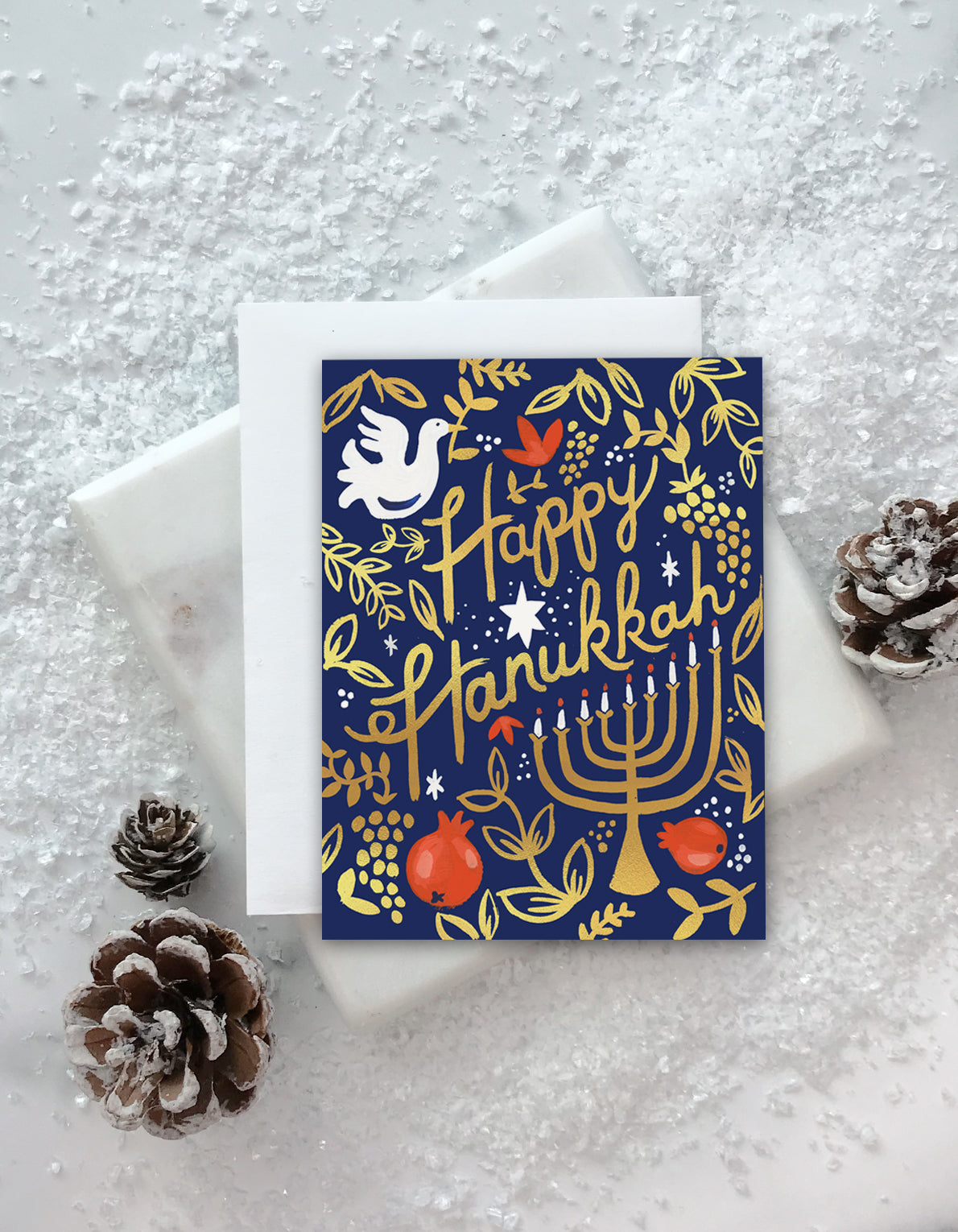 Hanukkah Greeting Card | Pomegranates