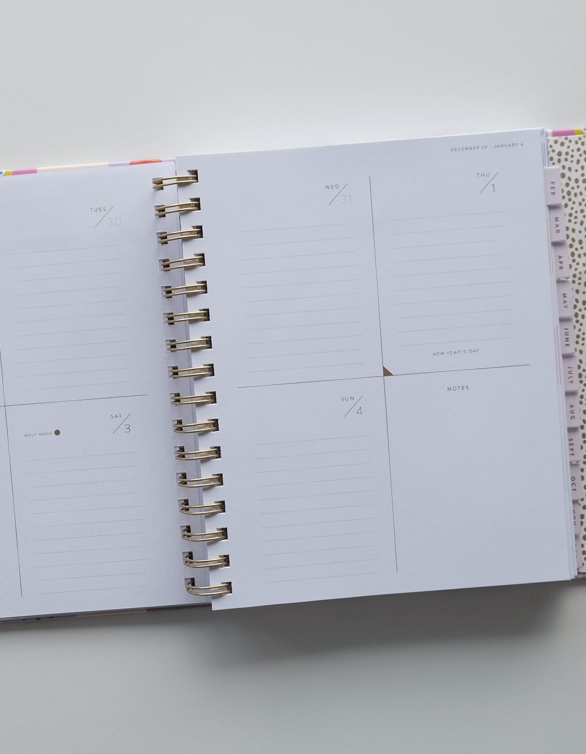 Floral Checks 2026 Hardcover Planner