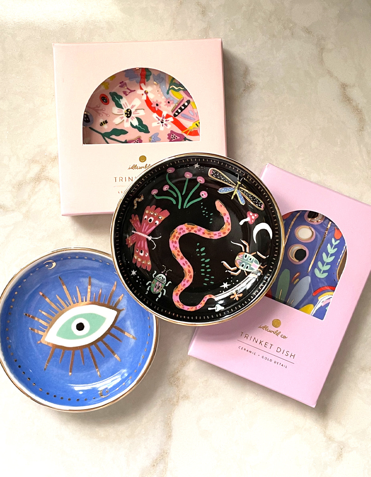 Porcelain Trinket Dish | Butterfly Garden