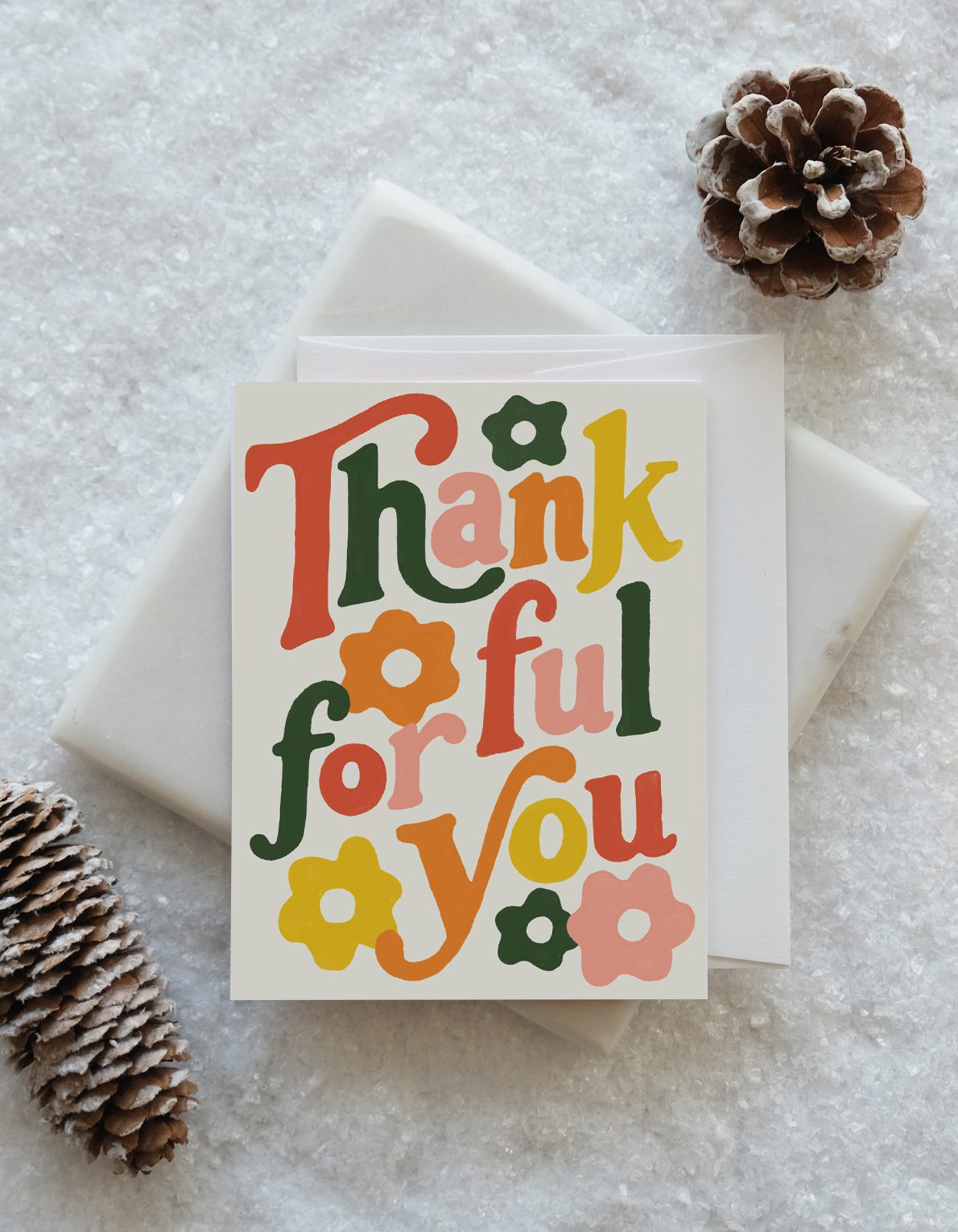 Thanksgiving Greeting Card | Thankful Daisies