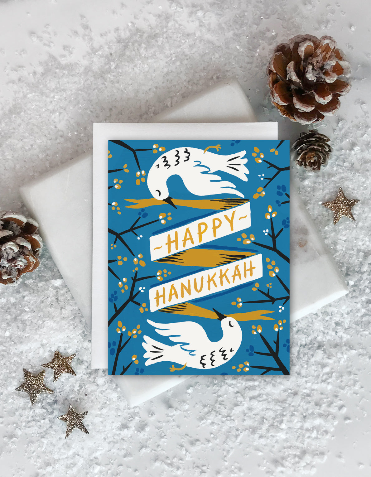 Hanukkah Greeting Card | Doves