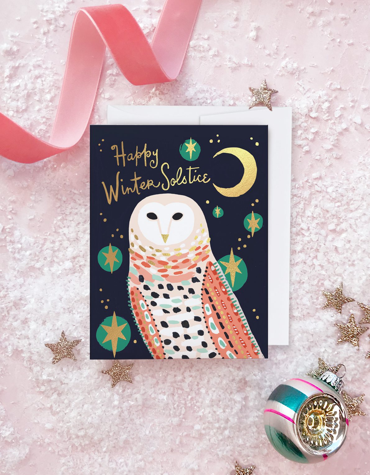 Holiday Greeting Card | Snowy Owl