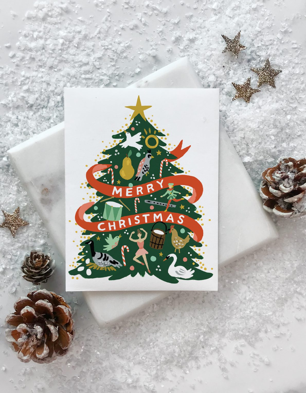 Christmas Greeting Card | Twelve Days of Christmas Tree