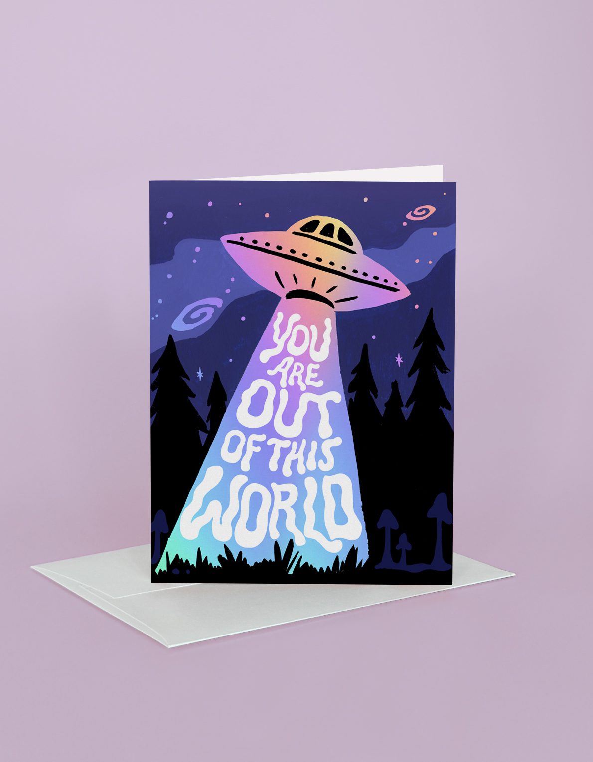 holographic foil greeting cards IDLEWILD