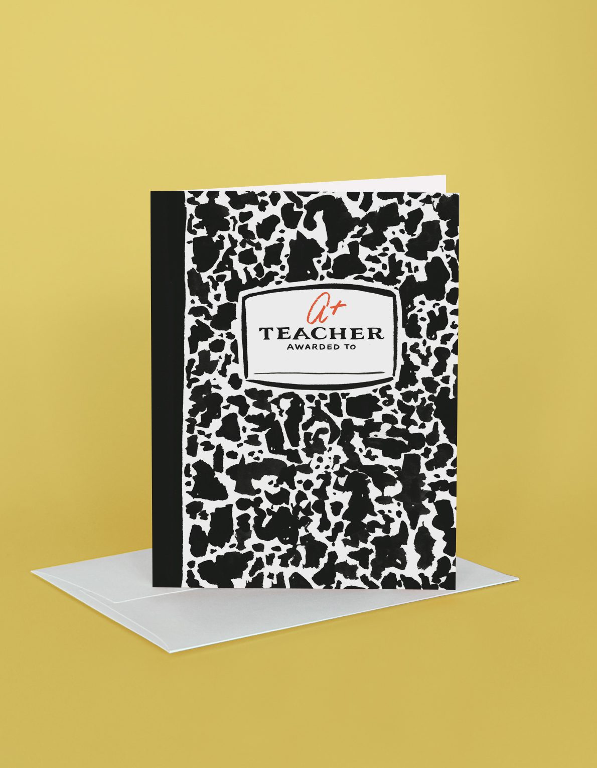 Teacher Greeting Card | Composition Book