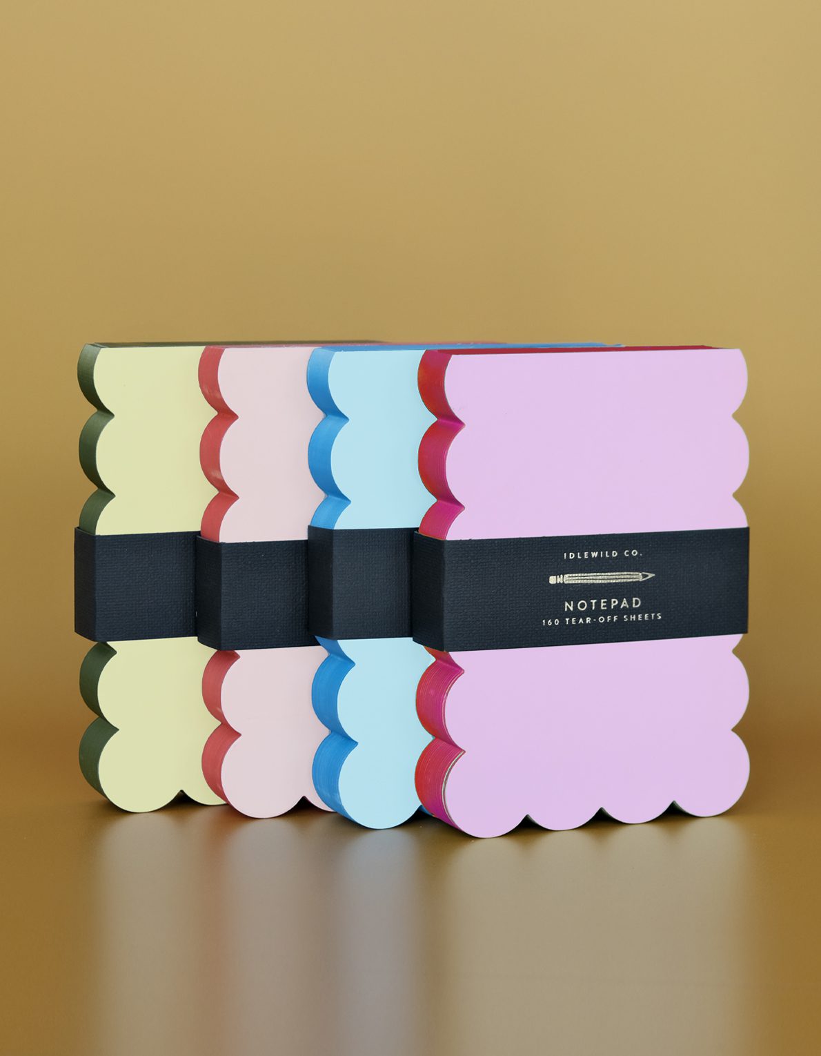Scalloped Shaped Notepad | Peach + Persimmon