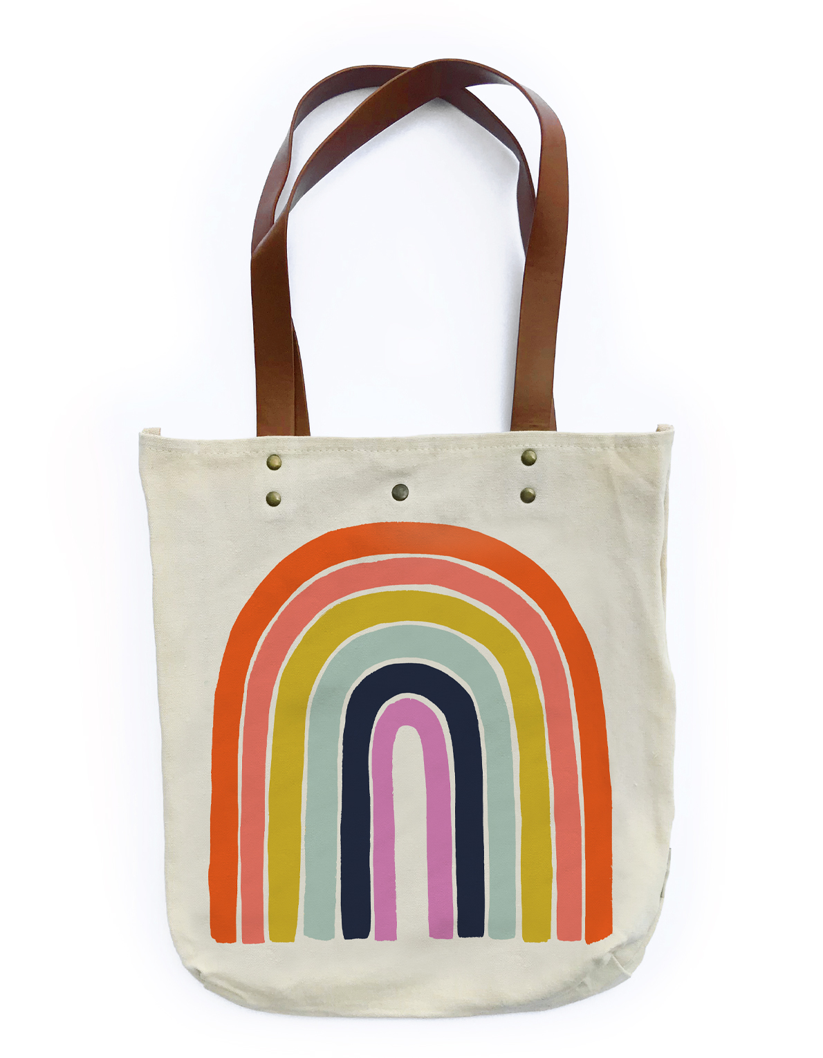 DIY Painted Rainbow Tote Bag