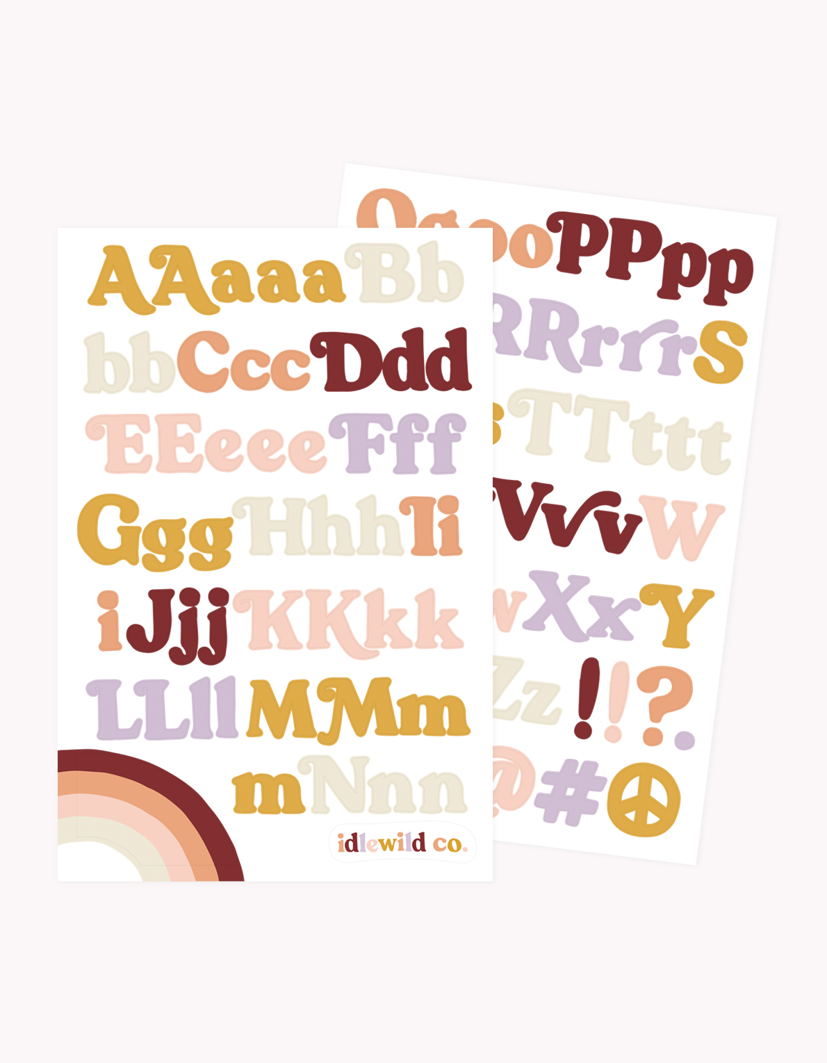 Bubble Letters Stickers